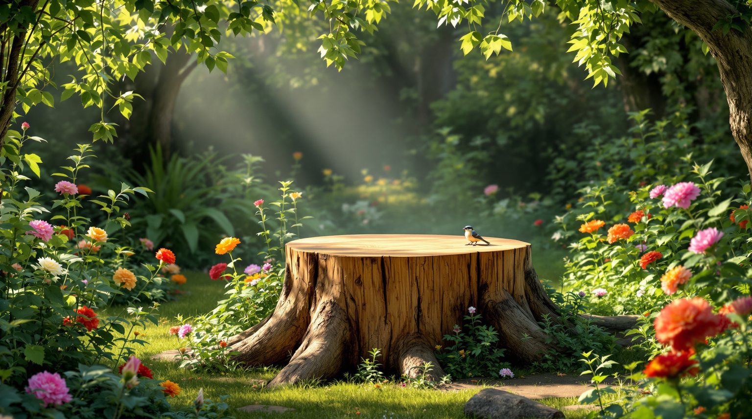 Décoration tronc d’arbre coupé : Idées créatives pour embellir votre jardin et votre intérieur